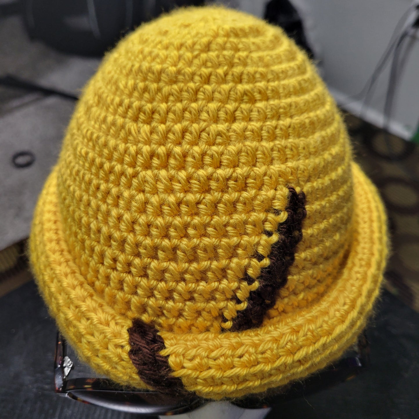 Hand Crocheted Roll Up Beanie