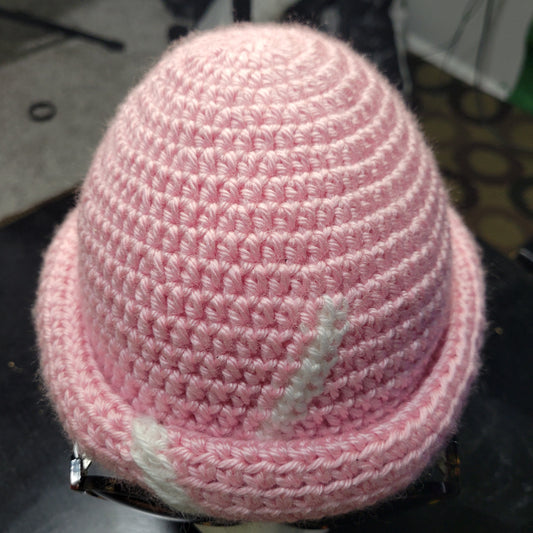 Hand Crocheted Roll Up Beanie